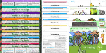 EYFS Rumble in the Jungle Bumper Planning Pack - jungle, bumper