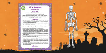 Stick Skeleton Outdoor Activity