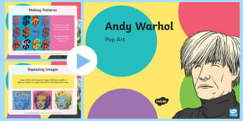 Andy Warhol Pop Art PowerPoint - pop art, andy warhol, art, print screening, colour, 