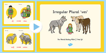 Irregular Plural Ves For Words Ending F And Fe PowerPoint - presentation, suffix, consonants, syllable, non-standard, lots, multiple, sentences, phrases, 