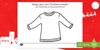 Christmas Jumper Design Activity Sheet English/Hindi - designs, activity, celebrations, colourful, festival, colours, patterns, worksheet