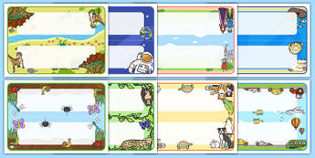 Name Tags For Desks - name label, name card, desk name, desk sign, name sign, 