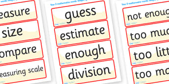 Shape Space Measure Vocabulary Cards (Year 4) - shape, space, measure, vocabulary, vocab, cards, card flashcards, year 4, year four, shapes, space, measures, measuring