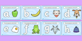 Alphabet Playdough Mats (lowercase) - Playdough mat, playdough resources, literacy, alphabet, letters, playdough 