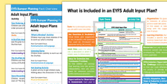 EYFS Bumper Planning Pack to Support Teaching on The Gruffalo Overview - EYFS planning, early years activities, Julia Donaldson