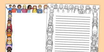 We Are All Different Page Borders - we are all different, page borders, bullying, diversity, discrimination, behaviour, border, acceptance, differences, pshe