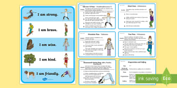Self Esteem Yoga Poses Activity