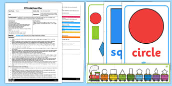 EYFS Pass the Shape Game Adult Input Plan and Resource Pack - EYFS, Early Years planning, adult led, Maths, shape, space and measure, 2D shapes
