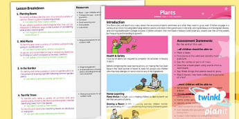 Science: Plants Year 1 Planning Overview