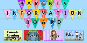 Parent Notice Board Pack - notice board, notice board for parents, board, information board, parent board, information, parent information, parent section