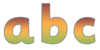 Display Lettering & Symbols (Autumn) - Display lettering, display letters, alphabet display, letters to cut out, letters for displays, coloured letters, coloured display, coloured alphabet, atumn