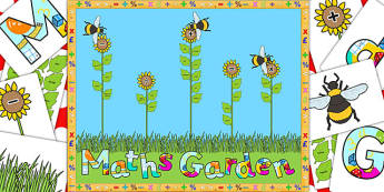 Ready Made Maths Garden Display Pack - ready made, maths, pack