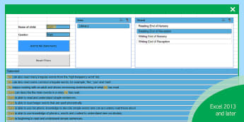 EYFS End of Year Report Writing Bank of Statements Easy Selection Tool - CoEL, Areas of Learning and General Report - summative assessment, reporting to parents, nursery reports, reception reports, Early years reports,