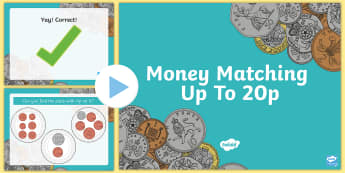 Money Matching Activity Up To 20p - money, money matching, matching activity, matching game, 0-20, up to 20p, pence, matching coins, coins, numeracy