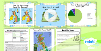 Geography: Land Use: How Land Is Used for Farming Year 3 Lesson Pack 6