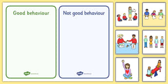 Classroom Behaviour Sorting and Discussion Cards - classroom behaviour, sorting, discussion, cards