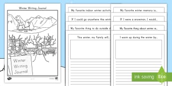 Winter Writing Activity Booklet - Writing Prompts, work on writing, daily five, writer's workshop, recount, template, writing frame, 