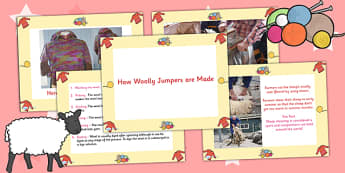 How Woolly Jumpers are Made PowerPoint - clothes, clothing, ppt