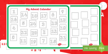 Design an Advent Calendar Activity - Christmas, xmas, advent, calendar, design, activity, tree, advent, nativity, santa, father christmas, Jesus, tree, stocking, present, activity, cracker, angel, snowman, advent , bauble