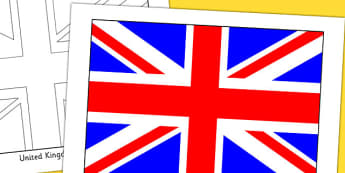 United Kingdom Flag Display Poster - countries, geography   