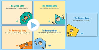2D Shapes Songs and Rhymes PowerPoints Pack