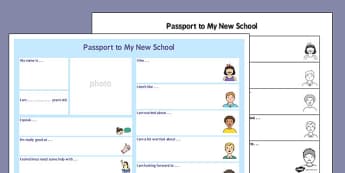 Passport to a New School - passport, new school, new, school