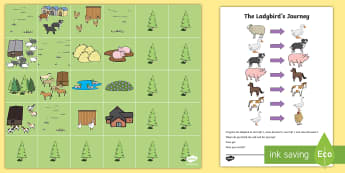 The Ladybird's Journey Bee Bot Game - the ladybirds journey, ladybird, journey, bee bot, game, beebot, bee-bot, activity