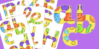 English Working Wall Display Lettering - english, working wall, display, lettering