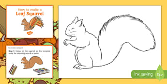 Leaf Squirrel Craft Instructions