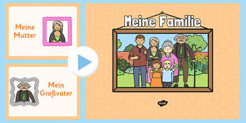 German Family Members PowerPoint - german, family members, powerpoint
