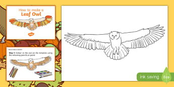 Leaf Owl Craft Instructions