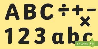 A4 Black Alphabet Display Lettering-display lettering, A4, black lettering, lettering for display, lettering, themed lettering, coloured lettering, letters