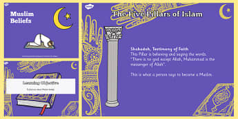 Muslim Beliefs Teaching and Task Setter PowerPoint - Muslims