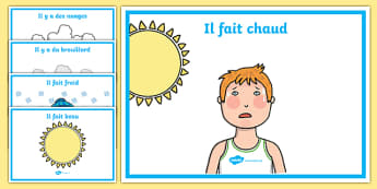 French Weather Display Posters - French, Weather, Display, Poster