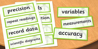 UKS2 Working Scientifically Scientific Vocabulary Cards - science