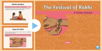 KS2 Rakhi Information PowerPoint - hindu, festival, celebration, love, brother and sister