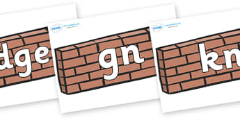 Silent Letters on Walls - Silent Letters, silent letter, letter blend, consonant, consonants, digraph, trigraph, A-Z letters, literacy, alphabet, letters, alternative sounds