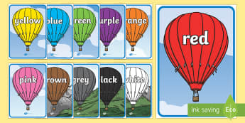 English Colours Display Posters Pack - english, colours, display posters, pack, display, posters