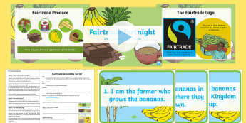 KS1 Fairtrade Fortnight Assembly Pack - SLT, Senior Leadership Team, Headteacher, Deputy Head, Key Stage Leader, Teacher, Assembly, Script, 