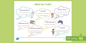 KS1 What Am I Like? Activity Sheet - back to school, new school year, all about me, first week back, worksheet