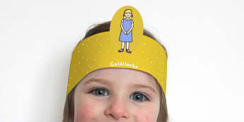 Goldilocks and the Three Bears Role Play Headbands - stories 