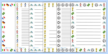 Football Page Border Images  football, ball, play, sport, images, page border, border, writing template, writing aid, writing