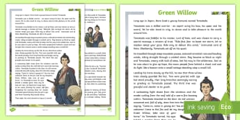 KS2 Take It Outside Summer: Green Willow Story - Folk Tale, Japan, Outdoor Learning, Forest School, Nature Detectives, speaking and listening, oral s, outdoor, woodland learning, twinkl outdoor and woodland learning owl get it
