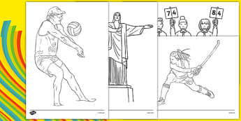 Rio Olympics 2016 Colouring Pages - rio olympics, 2016 olympics, rio 2016, colouring, pages, colour