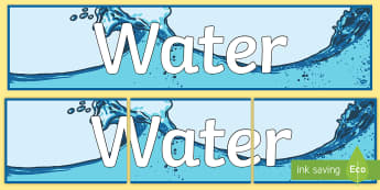 Water Display Banner - water, display banner, display, banner