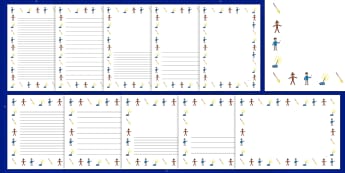 Bonfire / Fireworks Page Borders - Page border, border, Bonfire, Fireworks Night, Guy, Autumn, A4, display, firework, bang, crackle, woosh, rocket, sparkler, catherine wheel, screech, whirl, fire, bonfire, leaves, gloves