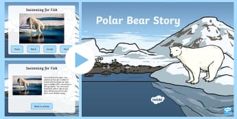 Polar Bear Drama Story and Photos PowerPoint - Priority Resources, polar bear, polar bears, drama, stories, KS1, movement, PE, dance, role play
