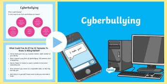 Cyberbullying Assembly PowerPoint - assembly, cyberbullying, cyber bullying, cyber-bullying, SLT, anti bullying week