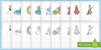 Cinderella Writing Frames - writing frame, frame, writing, writing aid, cinderella, cinderella frames, cinderella themed writing frames, writing template, template, literacy