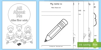 All About Me Activity Booklet English/German - transition, transition day, Back to School, Beginning of School, First Day of School, EAL, German,Ge